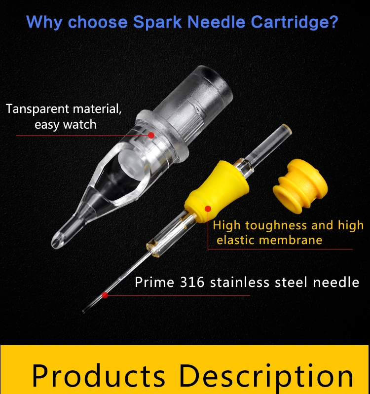 100% origineel Spark Tattoo Needle Membrane Tattoo Cartridges