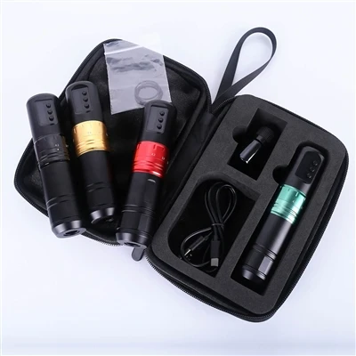 Oplaadbare draadloze aanpassing Permanente draadloze tattoo machine pen