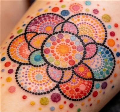 Wat is een pointillisme-tatoeage?