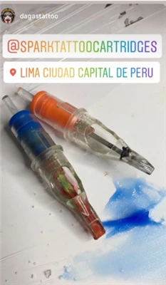 Dagas Tattoo uit Peru werkt altijd samen met #sparkcartridges
