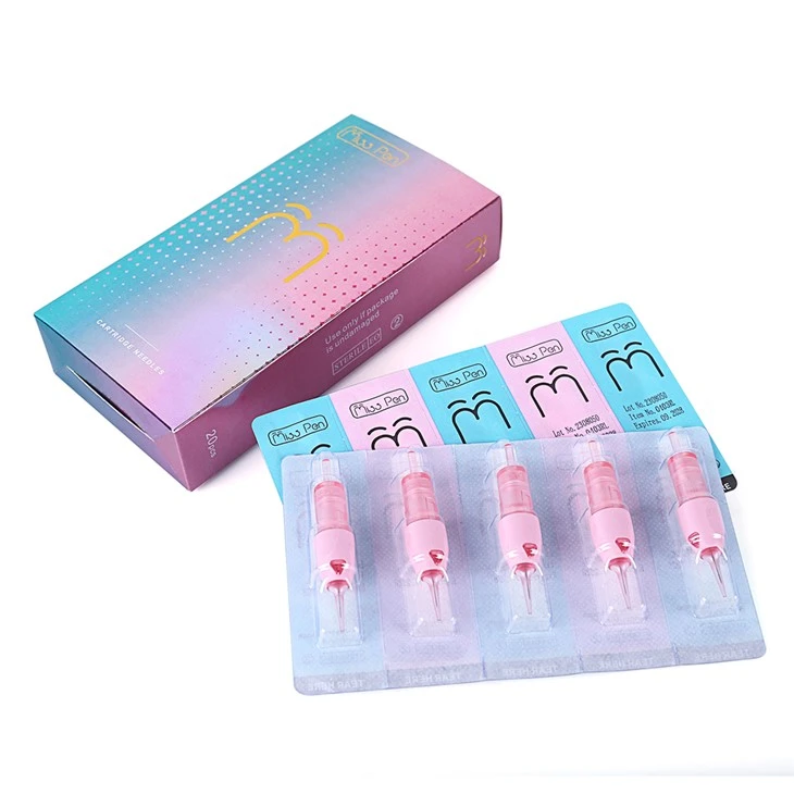 Professionele stabiele graad premium precisie zachte membraannaald voor moeiteloze wenkbrauw tatoeëren permanente make -up