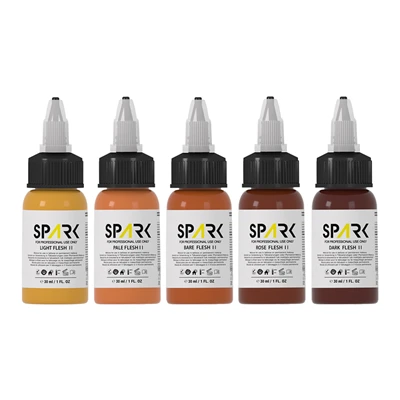 Professionele EU REACH-conforme 1oz vleeskleurige tattoo-inktset voor permanente make-up en tattoo-artiesten