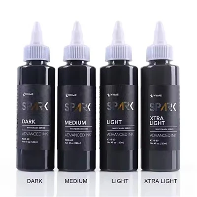 High {- kwaliteit Spark nieuwste 4oz*4 whitewash sets waterdichte tijdelijke tattoo -inkten