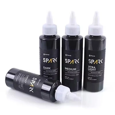 Sparkle Factory Custom 4oz 120 ml Witte Was Verbazingwekkende verf Pigment Body Skin Triple Black Ink Butterfly Tattoo