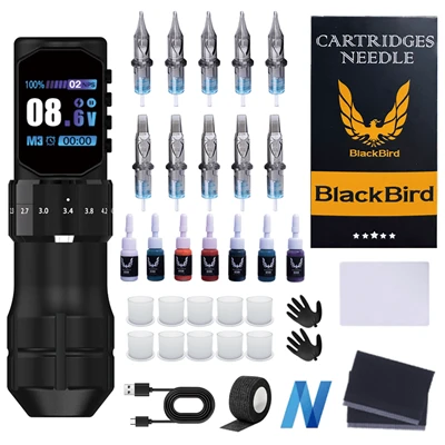 Grote scherm complete tattoo machinetes kit voor beginners en kunstenaars
