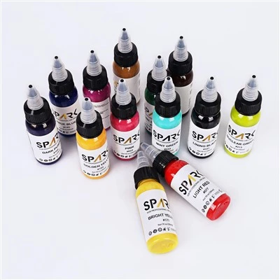 Premium organische tattoo-inktset - vloeibare permanente inkt voor tattoo-artiesten en body art