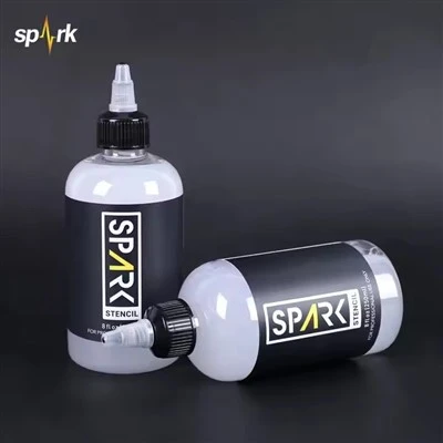 Spark vegan stencilvriendelijk snel - droogformule dingen overdracht gel 8 fl oz (240 ml) voor tattoo stencil -toepassing