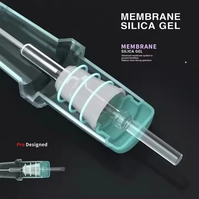 Spark gloednieuwe transparant shell membraan 0,35 mm /12 tattoo -cartridge naalden voor tattoo -winkelvoorziening