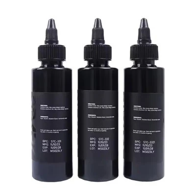 Spark Custom Groothandel China High - Einde 4 oz 120 ml verfpigment Lichaam Skinkleur Verbazingwekkende OEM Zwarte tattoo -inkt