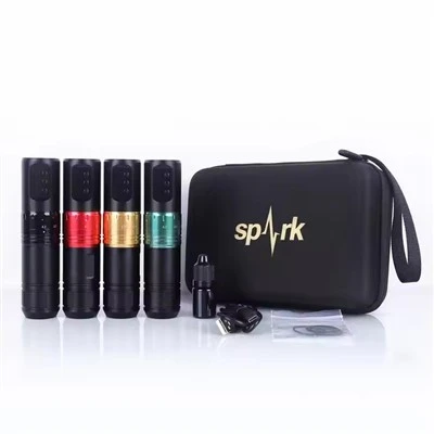 Spark Factory Groothandel Aangepaste verstelbare slag 1600mAh Batterij Tattoo Gun Wireless Tattoo Machine