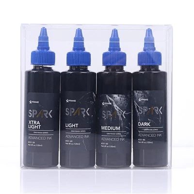 Spark nieuwste 4oz*4 grijze wasset waterdichte tijdelijke tattoo -inkt