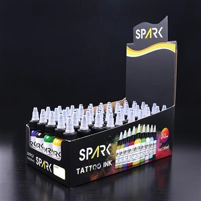 Spark Organic 0,5 oz snel droog langdurige ontwerpvoorziening Tattoo inkt Permanent make -uppigment voor lichaamskunst