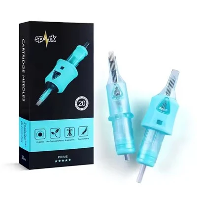 Spark Safe handig 316 roestvrijstalen maat M1 Premium steriele wegwerp Tattoo -cartridge naald voor body art Tattooing