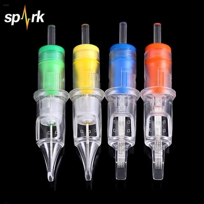 Spark Disposable roestvrijstalen precisie compatibel gemakkelijk te gebruiken gladde inktstroom Tattoo -naalden voor carrosseriekkunst