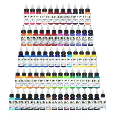 Spark Hoge kwaliteit EU Reach Compliance Tattoo Ink Black and White For Body Art Tattoo Pigment Ink