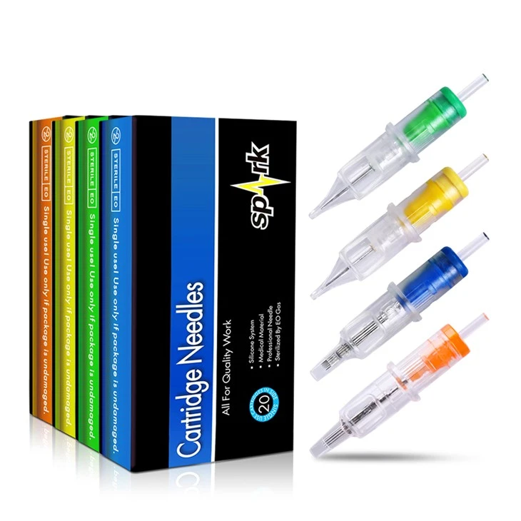 Spark OEM/ODM Meerdere specificaties Wegwerp Tattoo Naaldcartridge met magnumnaalden voor lichaamskunst
