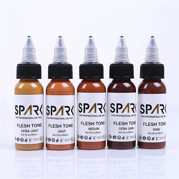 Spark Tattoo Ink Professional 1 oz huidtint tatoeëren inkten voor kleur portret vlees huidtint kleur tattoo kit