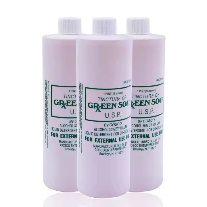Gesteriliseerde tattoo groene zeep