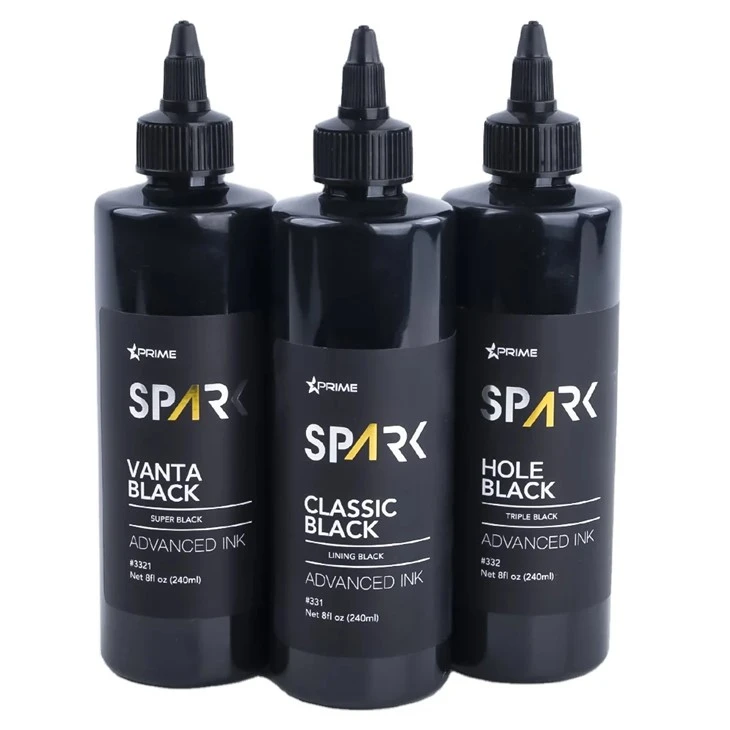 Groothandel 8oz 240 ml Premium Tattoo Ink Set Aangepaste zwarte organische vloeistof Hoge kwaliteit Permanente functie