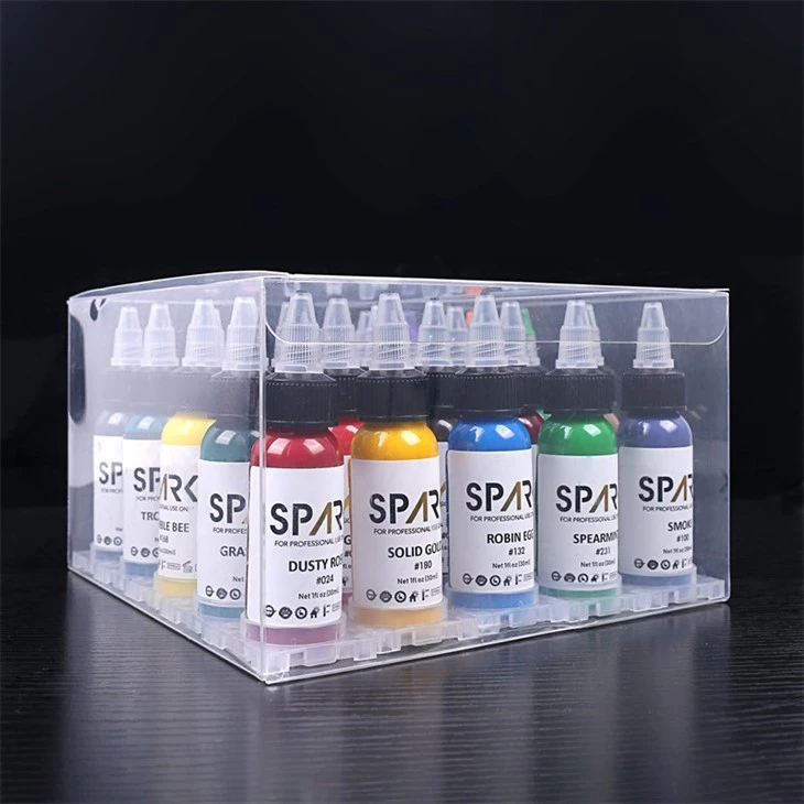 25 kleurenset Professionele tattoo-inktkleur Spark tattoo-inktset