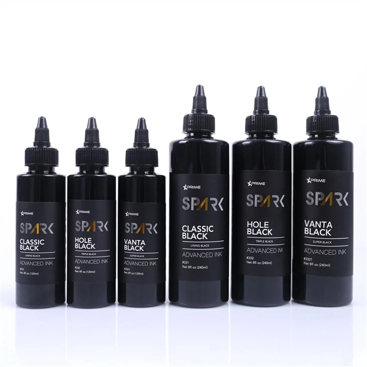 4OZ 8OZ Voering Zwart Drievoudig Zwart Super Zwart Spark Tattoo Inkt Tattoo Inkt Zwart