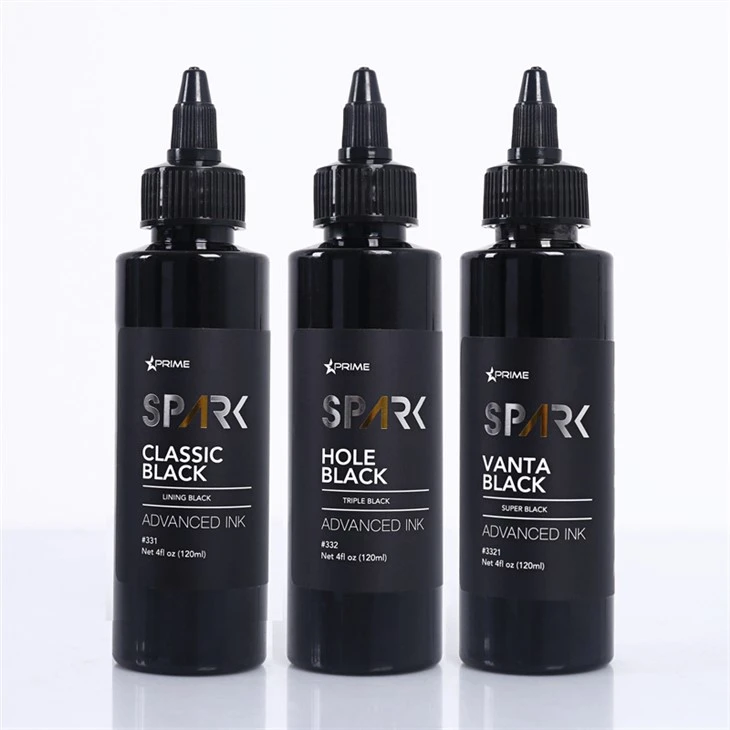 4OZ Klassiek Zwart Gat Zwart Vanta Zwart Spark Tattoo Inkt Tattoo Inkt Zwart
