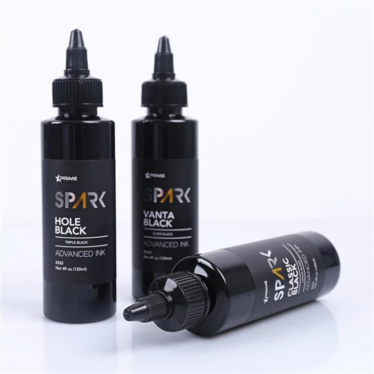 Klassiek Zwart 4OZ Voering Zwarte Inkt Serie Spark Tattoo Inkt Tattoo Inkt Zwart Licht