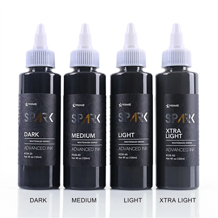 Loodvrije tattoo-inkt White Wash Set Spark tattoo-inkt