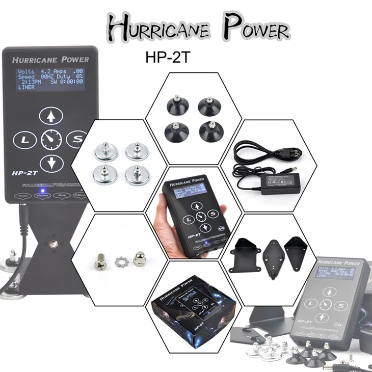 Power Tattoo Hurricane Hand Touch Tattoo-voeding