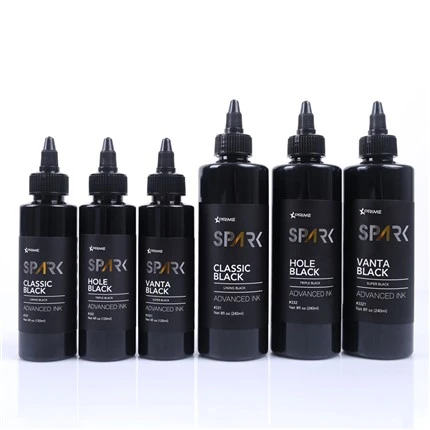 4OZ 8OZ Voering Zwart Drievoudig Zwart Super Zwart Spark Tattoo Inkt Tattoo Inkt Zwart