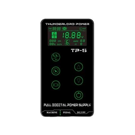 Voor spoel- en roterende tattoo-machines LCD-tattoobenodigdheden Mini-voedingstatoeages