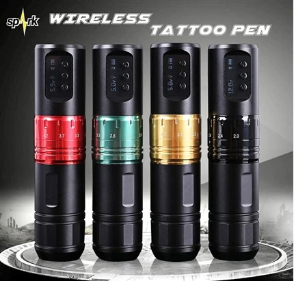Nieuwste Spark draadloze hoogwaardige borstelloze motor tattoo cartridges machine voor tattoo body arts