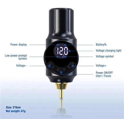 RCA MINI Tattoo-batterij Draadloze tattoo-voeding