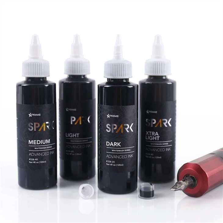 Spark Tattoo Inkt Vegan Tattoo Inkt White Wash Set