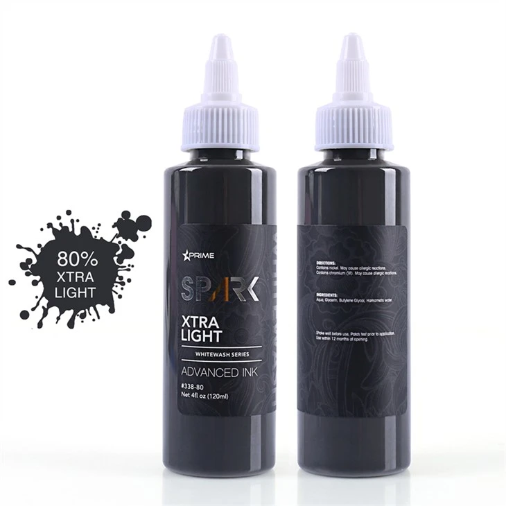 Tattoo-inkt Spark Originele tattoo-inktset Vegan White Wash Set Spark Tattoo-inkt