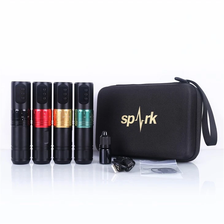 Verstelbare strijklengte Spark Tattoo Machine Draadloze tattoo-machine Draadloze tattoo-pen