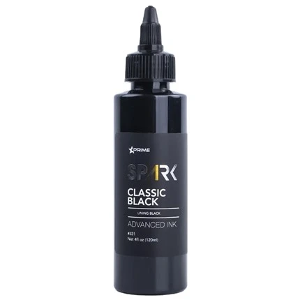 Tattoo-inkt Echt Donker Glanzend Zwart 8OZ Triple Black Ink Series Spark Tattoo Inkt Tattoo Inkt Zwart Licht