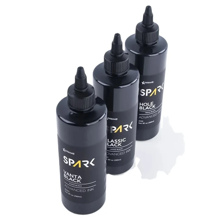 Vanta Black 8OZ 4OZ Super Black Ink-serie Spark Tattoo-inkt Tattoo-inktset professioneel
